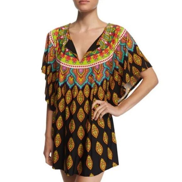 Trina Turk Moroccan Medallion Print Tunic Size XS - Picture 1 of 13